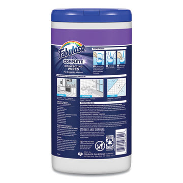 Fabuloso® Multi Purpose Wipes, Lavender, 7 X 7, 90-canister, 4 Canisters-carton freeshipping - TVN Wholesale